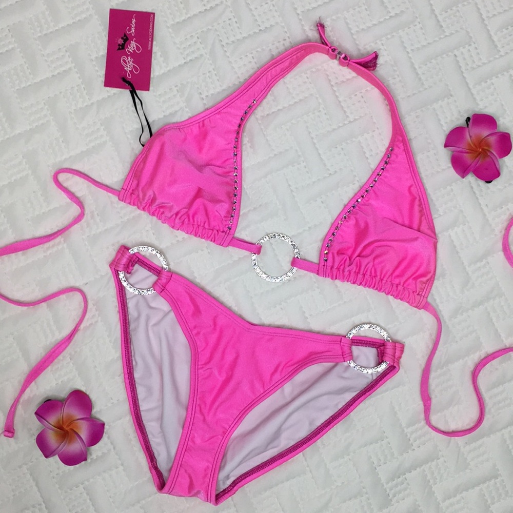NWT | Size S | Allyce King Swim Hot Pink Bikini